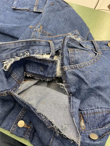 jean waist repair